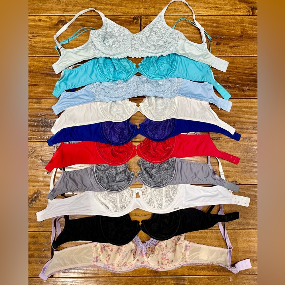 36C bra bundle of 10 bras